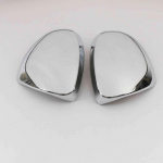 For SEAT Alhambra  2010- Carbon fiber car side Rearview mirror cover trim,chrome silver turn signal mirror covers 2017 chrome silver