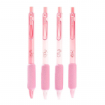 4 tk Sakura Rabbit geelpliiatsite komplekt, pehmelt hoidev 0,5 mm kuulipuuga musta v&auml;rvi tint kontorikooli kirjutamiseks