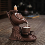 Viirukip&otilde;leti keraamiline loominguline Feng Shui kaunistused Buddha k&auml;e tagasivoolu viirukip&otilde;leti t&ouml;&ouml;laua ornament