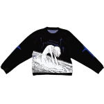 Y2K talvine O-kaelusega n&auml;o staargraafika Anime Kootud meeste ja naiste kampsunid Naiste Korea mood Harajuku pikkade varrukatega pullover XL must