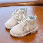 Laste Daisy Martin Saapad S&uuml;giskingad poisid T&uuml;drukud Veekindlad Libisemiskindlad Poolsaapad Laste Nahast Saapad Mood 25 beež