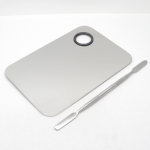 Roostevabast terasest kosmeetiline v&auml;rvipalett, professionaalne kosmeetika segamise v&auml;rvipalett, spaatel, meigikunstniku t&ouml;&ouml;riist