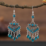 Vintage Palace'i kristallist pika tutiga k&otilde;rvar&otilde;ngad naiseliku stiili ja mitmek&uuml;lgse isikup&auml;raga k&otilde;rvar&otilde;ngad, Korea moe etnilise stiiliga k&otilde;rvar&otilde;ngad