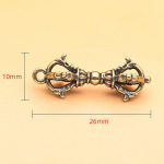 1 tk Vintage messingist Tiibeti k&auml;sit&ouml;&ouml;na budistlik vask viis aktsiat Dorje Vajra nuia v&otilde;tmekaunistused Kodu t&ouml;&ouml;laua kaunistus S