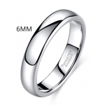 Klassikaline ja lihtne sileda pinnaga tavaline r&otilde;ngas, sirge serva laius 2/4/6/8 mm, unisex volframist terasest r&otilde;ngas 7