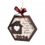 2024 uusaasta Uus uus rippuv kaunistus Uus algus M&auml;lestused Kodu Bowknot puidust k&auml;sit&ouml;&ouml; korduvkasutatav pruun