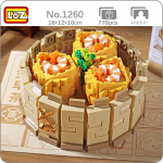 LOZ 1260 hommikutee Dim Sum Krevetid Shao-Mai Aurutatud pelmeen Toidumudel DIY Mini klotsid Tellised Ehitusm&auml;nguasi lastele karbita