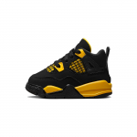 Air Jordan 4 Retro TD Thunder 2023 Beebi tossud Must Tour-Kollane BQ7670-017 25