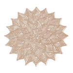 Kergesti puhastatav s&ouml;&ouml;gilaua kaitsepadi, kuumakindel lillekujuline tassimatt koduk&ouml;&ouml;gi jaoks kuldne