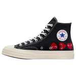 Comme des Gar&ccedil;ons PLAY x Converse Chuck 70 High Multi Heart - Must Unisex Tossud High-Risk-Red Egret A08147C 35