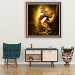 5D Teemantmaal Little Fox Teemanttikandid T&auml;ielik Anime Ristpistekomplektid Kodukaunistus K&auml;sitsi valmistatud kingitus Round 30x30cm