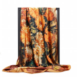 Kvaliteetsed luksuslikud siidist sallid peapael Sallid kaelasall naistele kett siidist sall naiste dekoratiivne sall 90*90cm lilla