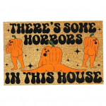 Halloweeni vaip, peen t&ouml;&ouml;tlus Naljakate pealuude k&otilde;rvitsmustritega uksematt kodu vannitoa kaunistamiseks 40x60cm E