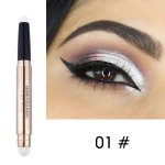 New double-headed monochrome eyeshadow pen pearlescent lying silkworm eyeshadow highlight not dizzy dye