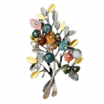 Vintage naiste j&otilde;ulupuu V&auml;rviline kivist pross rinnan&otilde;elaga rinnam&auml;rk