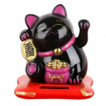 Solar Lucky Cat Tere tulemast Lucky Chinese Cat Wave ja embake Lucky Cat muster kodu kaunistamiseks 2