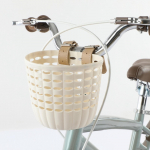 Bike Basket for Boys Girls Accessory Easy to Install Small Front Decorative Handlebar beež