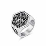 Skull Titanium Ring meeste isikup&auml;rastatud moeehted 8#