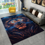 Uus Dream Lion Animal 3D ala vaip, suur, vaipvaip elutoa diivani uksemati kaunistamiseks, Kid Play libisemiskindel p&otilde;randamatt 40cm x 60cm