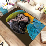 V&auml;rvikas Parrot Macaws Birds Area vaip, vaibavaip kodu elutoa diivani uksematt k&ouml;&ouml;gisisustus, laste libisemiskindel p&otilde;randamatt 120cm x 160cm