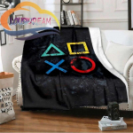 Flanell M&auml;ngu k&auml;epide Tekk Gamer Print All Season Kerge pl&uuml;&uuml;sis hubane superpehme luksuslik diivanvoodi 75x90cm