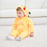 Baby Rompers Kigurumi Animal Leopard, Husky, Kaelkirjaku cosplay Kapuutsiga soe pidžaama v&auml;ikelastele poistele T&uuml;drukutele Riided Vasts&uuml;ndinu magamisriided Pidžaama riided 80