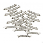 20 t&uuml;kki metallist h&otilde;bedased prantsuse Barrette juukseklambrid 8 cm meisterdatud naiste vibude jaoks