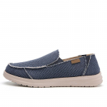 Suvised Denim Canvas Meeste Hingavad vabaajajalatsid Libisemiskindlad V&auml;listossud Mugavad s&otilde;idujalatsid Meeste Loaferid 40 must