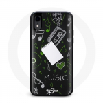 Iphone X &uuml;mbris muusika joonistusmustriga