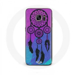 Samsung Galaxy S7 Case Dream Catcher must sinine ja lilla taust