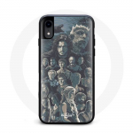 Coque pour Iphone X Game of Thrones Saison 8 Le Tr&ocirc;ne de Fer Affiche Personnages Fond Gris