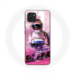 Coque Samsung Galaxy A03 Formule 1 Sergio P&eacute;rez Pilote de F1 Rose