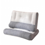 Kaelapadi kaelavalu leevendamiseks, hingav ortopeediline ergonoomiline padi kaelatugi voodipadi magamiseks 40X60cm hall