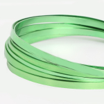 3 meetrit/partii 5mmX1mm lame alumiiniumtraat meisterdamise ehete leidmiseks k&auml;sit&ouml;&ouml;ks niit heleroheline v&auml;rv