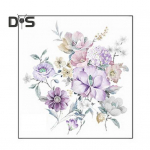 V&auml;rviline lilleline tualettruumi kleebis Eemaldatav isekleepuv veekindel PVC elutoa seinakunst Vannitoa tualettruumi kaane kaunistuskleebis lilla