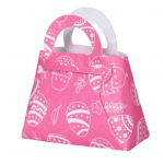 Lihav&otilde;ttep&uuml;hade k&auml;ekott l&auml;bipaistva tr&uuml;kiga vilt Armas porgandi j&auml;nese muster DIY kommide pakkimine kandekott Kodukaunistus valge