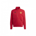 Adidas Manchester Unitedi m&auml;ngujakk logotr&uuml;kiga ja p&uuml;stkraega Meeste jope Punane IA8564 M