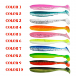 &Otilde;uep&uuml;&uuml;gi T-saba pehme ussi s&ouml;&ouml;t (7cm/2g) 10 t&uuml;kki 10pcs