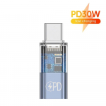 Lightning to Type C adapterid PD kiirlaadimise andmeedastuspistik iPhone 15 Pro Max iPadi/iPodi telefoni tarvikute jaoks hall