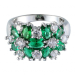 Naiste Rhinestone'i pulmar&otilde;ngas 7 roheline