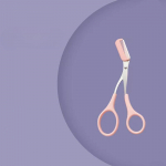 Uus kaarjas kuu kulmude kujundamise t&ouml;&ouml;riist kulmude hooldajaga kulmude trimmeriga kulmuk&auml;&auml;ride makro algajatele ohutuskulmukraabits Eyebrow shears