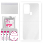 apgo Ultra Clear Protective Skin Sticker for the back compatible with Oukitel C33, Wrap Film, Hydrogel Film, Flexible, Soft TPU with positioning layer