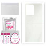 apgo MATTE Protective Skin Sticker for the back compatible with Vivo V23 Pro, Wrap Film, Hydrogel Film, Flexible, Soft TPU with positioning layer easy