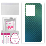 apgo Protective Skin Sticker for the back compatible with Realme GT Neo5, Wrap Film, Foil, Vinyl - Pattern Carbon Chameleon CAKA1