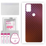 apgo skin sticker film foil vinyl for the BACK compatible with Alcatel 3x, scratch-resistant, easy to install - Carbon Chameleon CAKA5