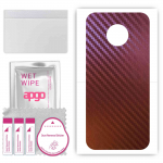 apgo skin sticker film foil vinyl for the BACK compatible with Motorola Moto G6, scratch-resistant, easy to install - Carbon Chameleon CAKA5