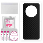 apgo Protective Skin Sticker for the back compatible with Honor Magic4 Pro, Wrap Film, Foil, Vinyl - Pattern Carbon Black