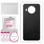 apgo Protective Skin Sticker for the back compatible with Nokia X20, Wrap Film, Foil, Vinyl - Pattern Black Honeycomb