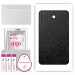apgo skin sticker film foil vinyl for the BACK compatible with Asus Fonepad, scratch-resistant, easy to install - Black Honeycomb