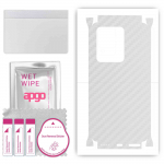 apgo Protective Skin Sticker for the back+sides compatible with Vivo V25 Pro 5G, Full Wrap Film, Foil, Vinyl - Pattern Transparent Carbon